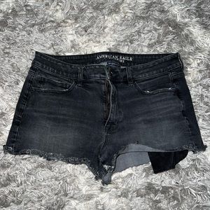 American Eagle Black Denim Shorts